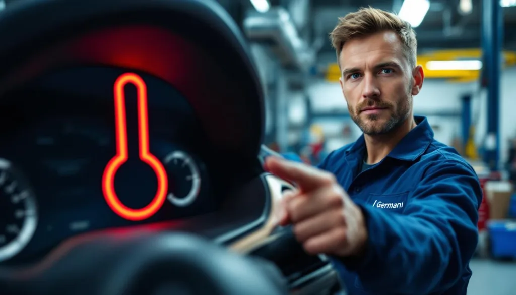ein mechaniker erklärt klar, warum dieses symbol am armaturenbrett sofortiges anhalten erfordert, um größere schäden am fahrzeug zu verhindern.