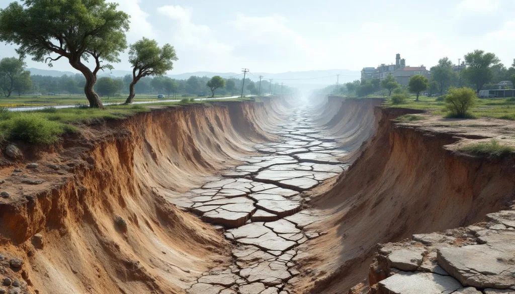erfahren sie, warum ganze regionen plötzlich von unten her absacken, welche geologischen prozesse dahinterstecken und welche auswirkungen dies auf die umwelt und infrastruktur hat.