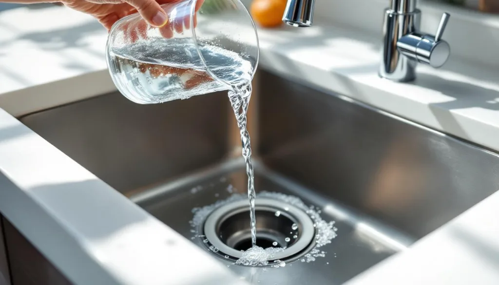 ohne rohrreiniger oder chemikalien: entdecken sie den einfachen halben glas trick, der jeden abflussstau schnell und effektiv löst.