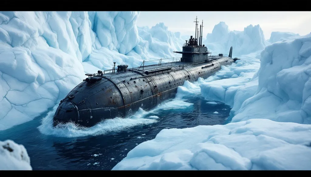 entdecken sie das einzigartige u-boot, das weder sonar noch taucher benötigt und im antarktischen eis spurlos verschwindet. innovation und abenteuer unter extremen bedingungen.